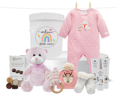 Baby Girl Bathtime & Snuggles Hamper